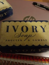 Vintage  1940's IVORY SOAP Bar In Original Wrapper - Large Size