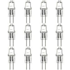 12 Pack Sunlite 5 Watt, Single Ended T2.5, G4 Bi-Pin Base, Clear