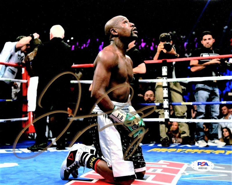 Floyd Mayweather Jr Signed Autographed 8x10 inch Photo 50-0 Boxing HOF + PSA/DNA