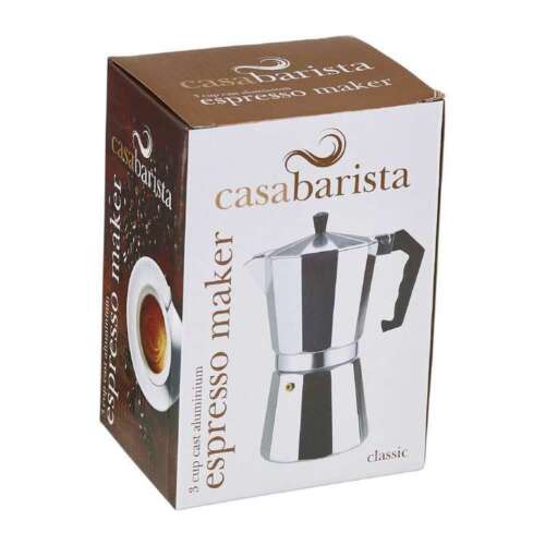 Casa barista 3 Cup Espresso Coffee Maker Italian Style - Picture 1 of 3