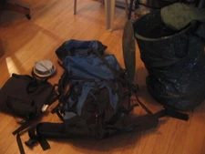 Lowe Alpine Contour IV 90 + 15 Internal Frame Hiking Backpack/plus hiking extras