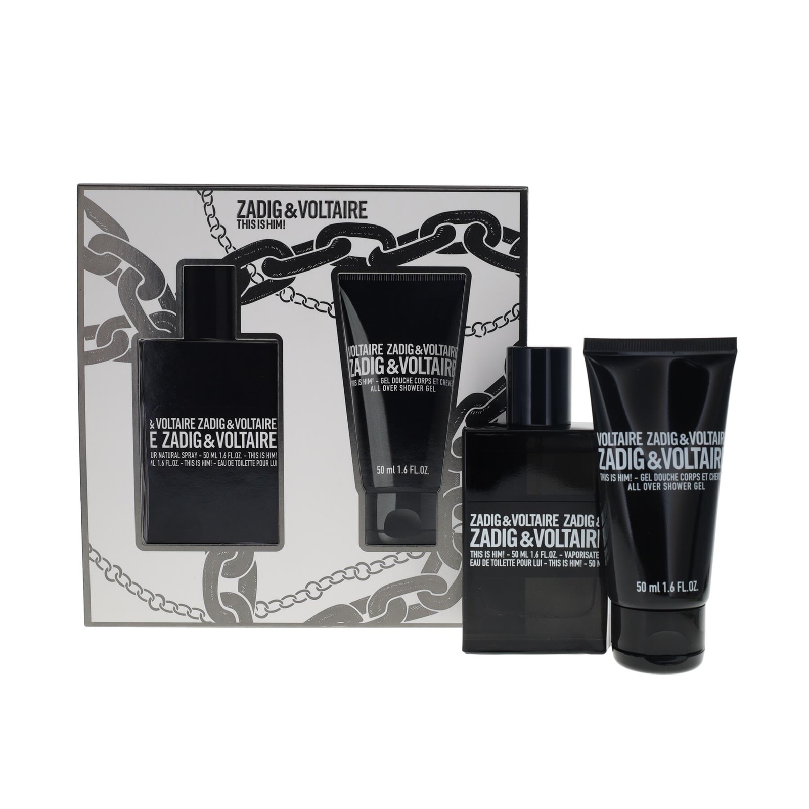 Zadig & Voltaire This is Him! 50ml Eau de Toilette, 50ml Shower Gel Gift Set