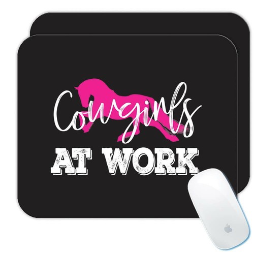 Gift Mousepad : Cowgirls At Work For Horse Lover Animal Feminine Birthday - 第 1/3 張圖片