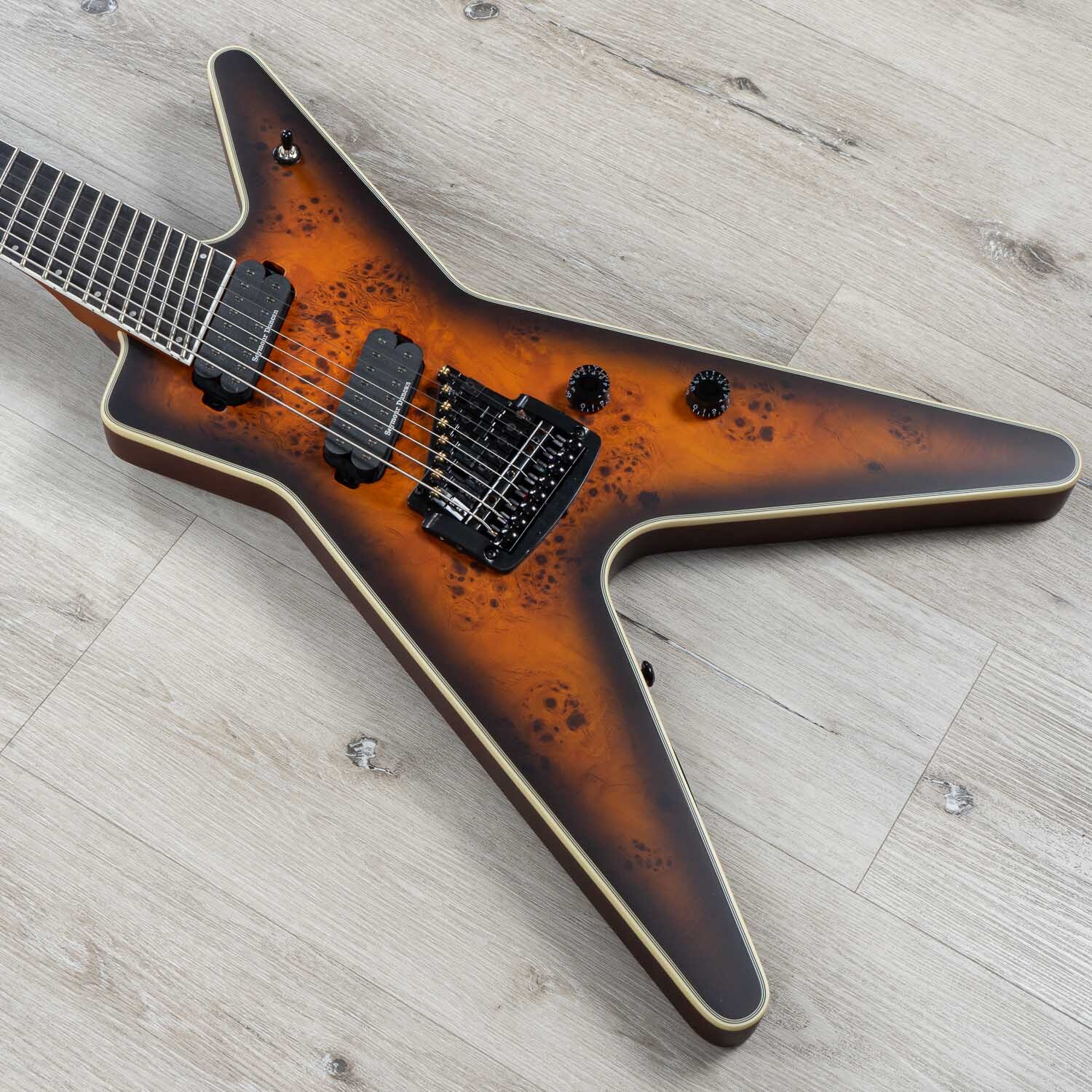 Dean ML Select 8 Multiscale Guitar, Satin Natural Black Burst, Kahler Tremolo eBay