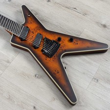 Dean Ml Select 8 Multiscale Guitar, Satin Natural Black Burst, Kahler Tremolo