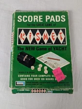 Kismet Score Pads Score Cards Vintage 1965 Two Pads Family Dice Game