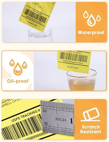 4x6 Thermal Labels - Fanfold Shipping Labels Package 500 Pcs - Choose Your Color - Picture 40 of 41