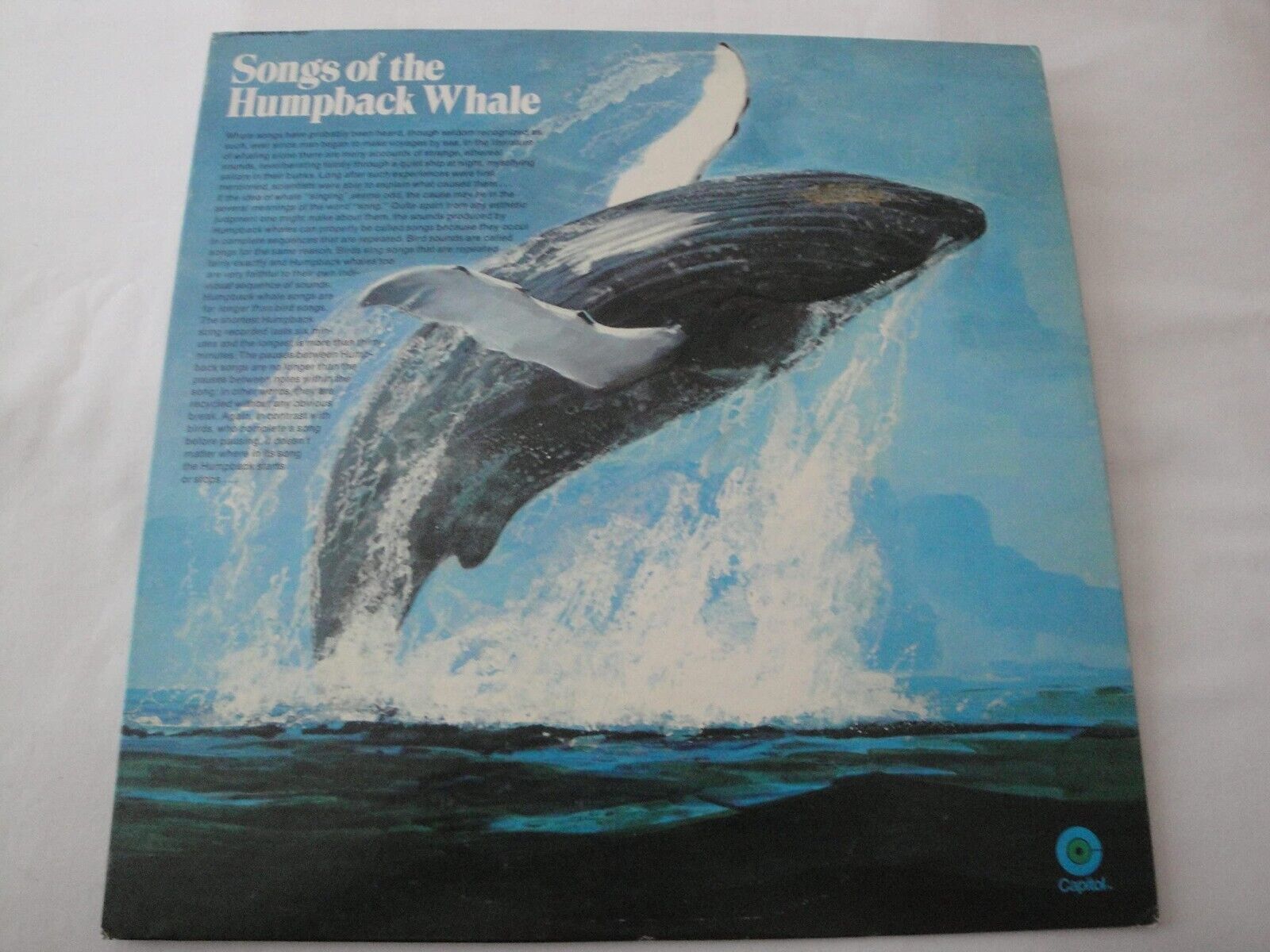 Songs Of The Humpback Whale VINYL LP ALBUM CAPITOL RECORDS