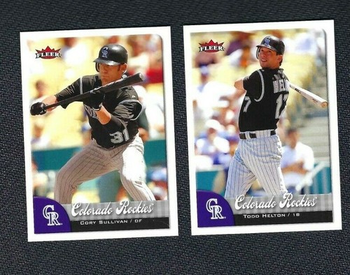 2007 Fleer Colorado Rockies team set, 11 excellent condition MLB trading cards. - Picture 2 of 2