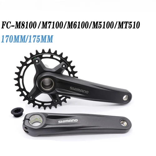 MTB Fahrrad Kurbelgarnitur 170/175mm Kurbelarm 32T/34T/36-26T Kettenblatt 11/12-fach - Bild 4 von 29