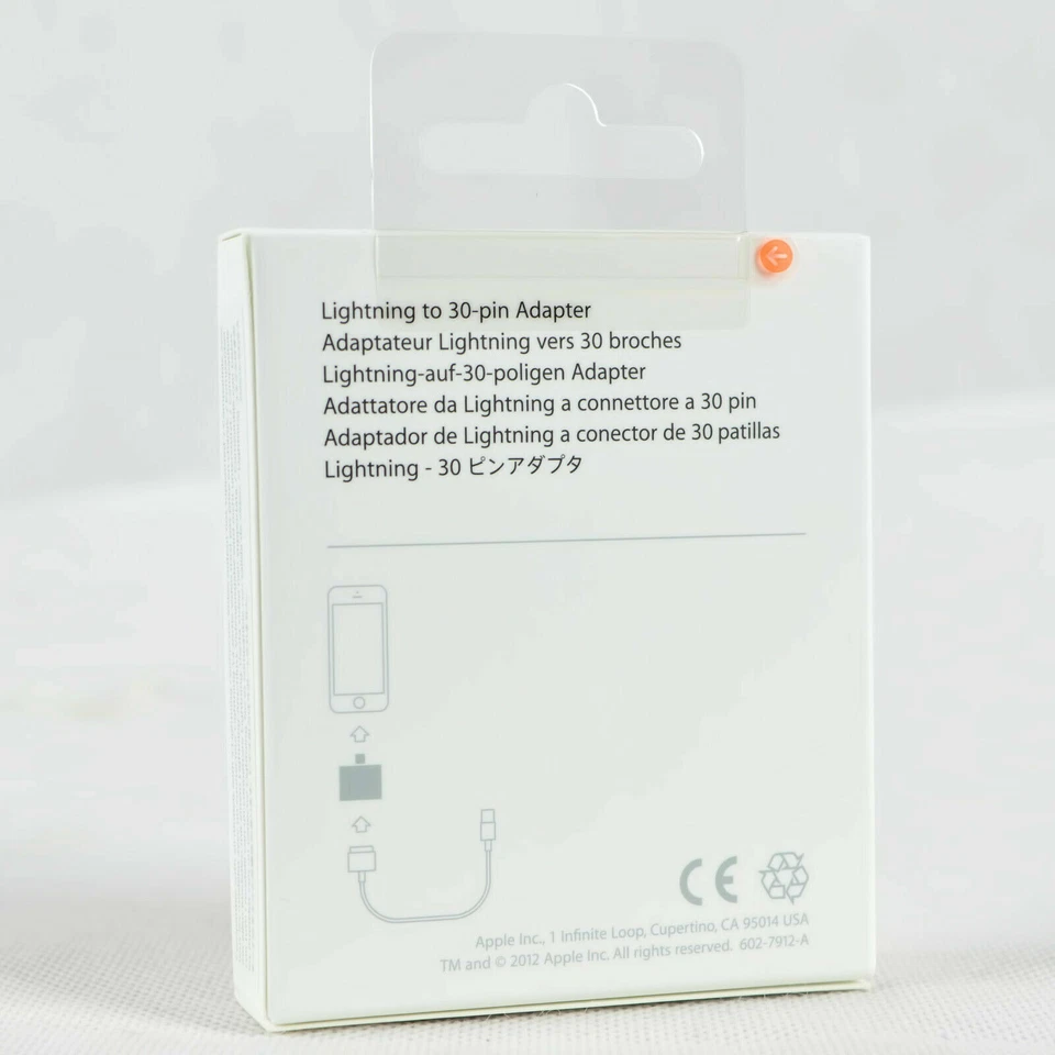 Original Apple Lightning auf 30-pin 30-polig Adapter MD823ZM/A Iphone Ipod - Bild 2 von 4