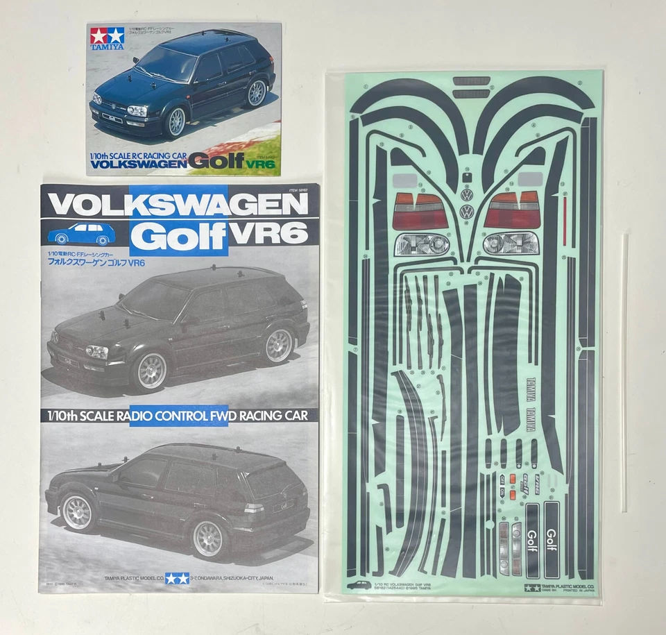 TAMIYA 58162 1/10 R/C Racing Car VOLKSWAGEN Golf VR6 (FF01 Chassis) - Photo 4/4