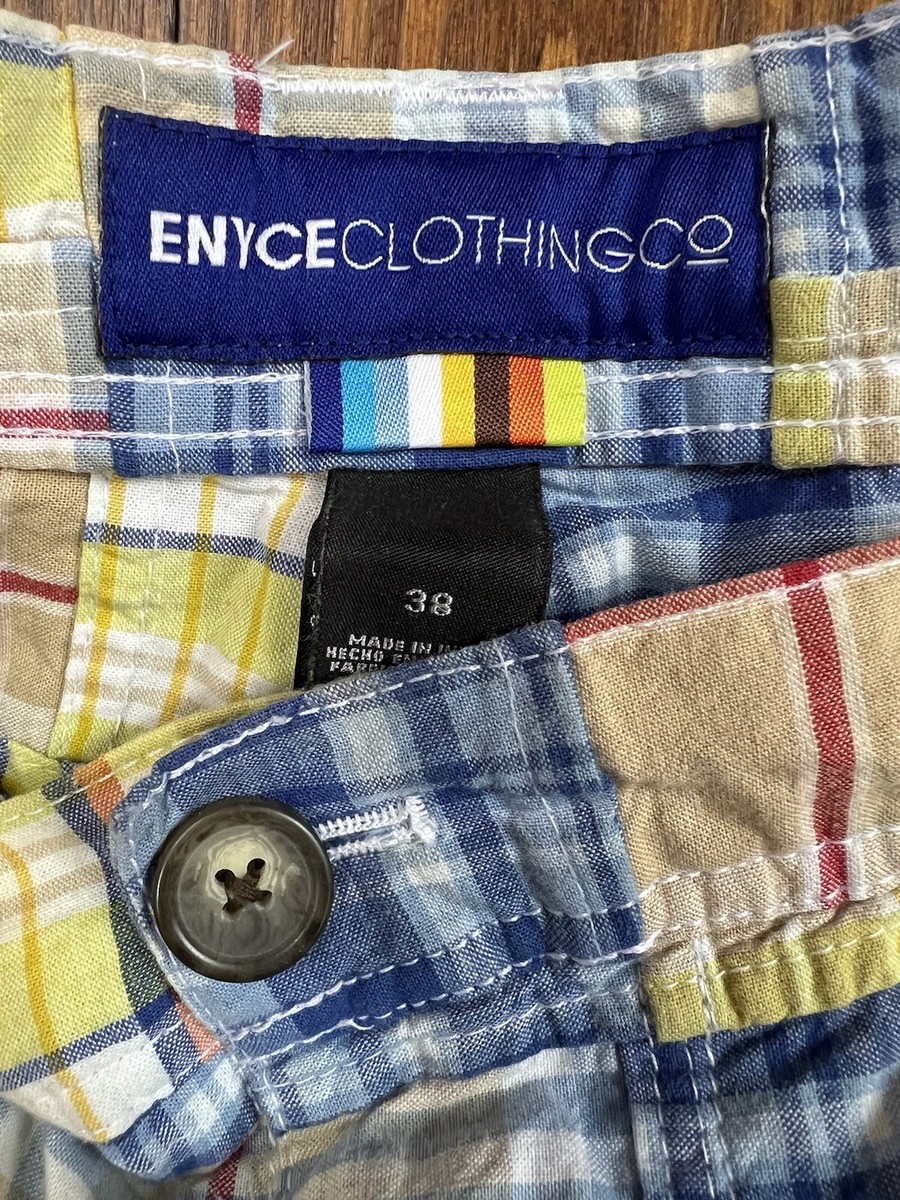 Vintage ENYCE Plaid Shorts Y2k Baggy Sean Combs Hip Hop