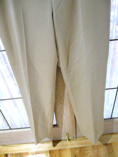 Brooks Brothers Women Dress Pants Lined Beige Flat Straight Leg S 14 Shift