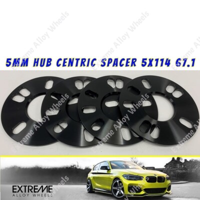 Fits Mazda Wheel Spacers 5mm Sportage Stinger Models Alloy Spacer 5x114 67.1 x 4