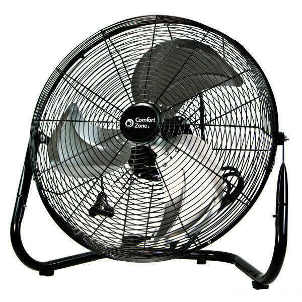 Comfort Zone Czhv18bk 18 Inch 3 Speed High Velocity Fan Black For Sale Online Ebay