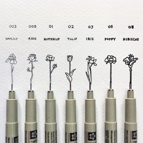 GENUINE JAPAN Sakura Pigma Graphic BR & Micron Liner Pen Ink Fine Assorted Black - Picture 3 of 6