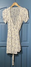 REFORMATION Mini Wrap Dress - Lula Floral Print - XS