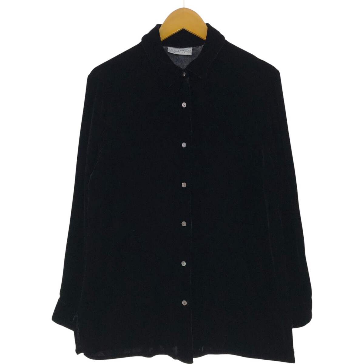 古着 VALERIE STEVENS 長袖 ベロアシャツ レディースM相当 /eaa530256 VALERIE STEVENS Long Sleeve Velvet Shirt Women's M Size