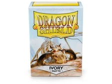 Matte Ivory Case Display Dragon Shield Standard Size Sleeves - 10 Packs