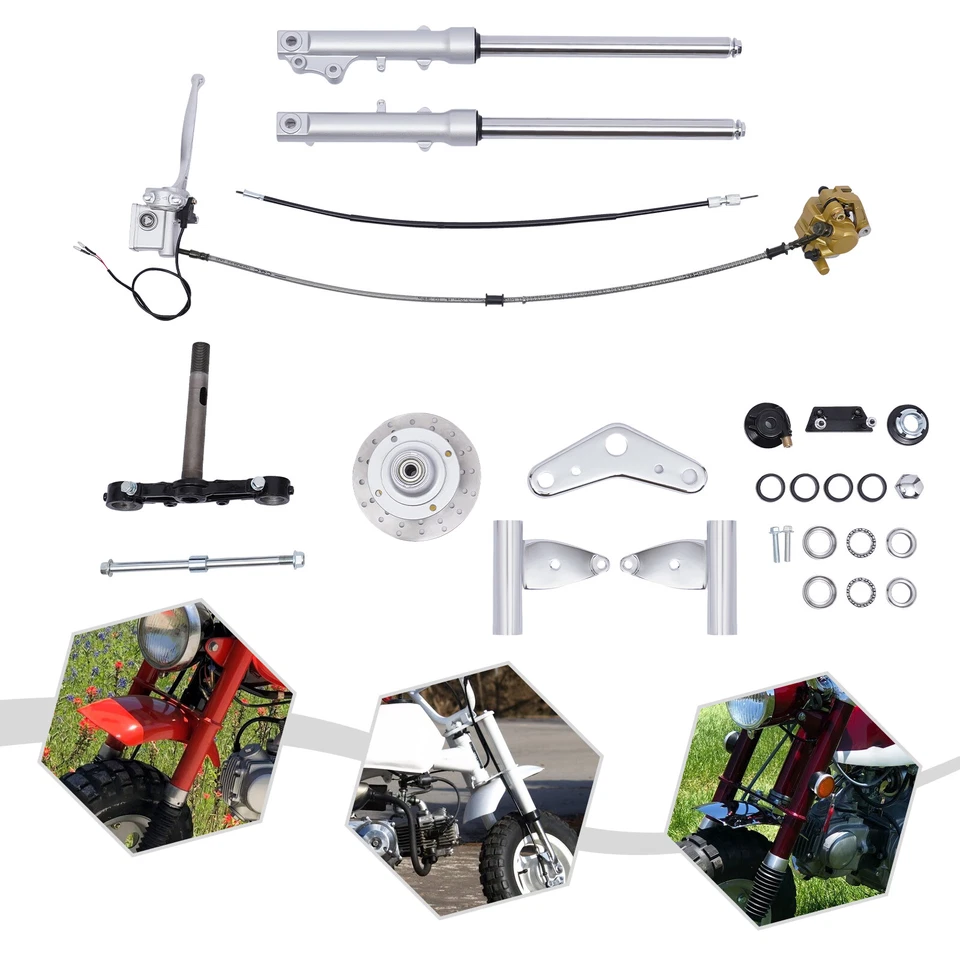 Z50 Front Forks Shock Absorber w/ Disc Brake Assembly Fits Honda Z50 Monkey Bike - Image 3 of 4