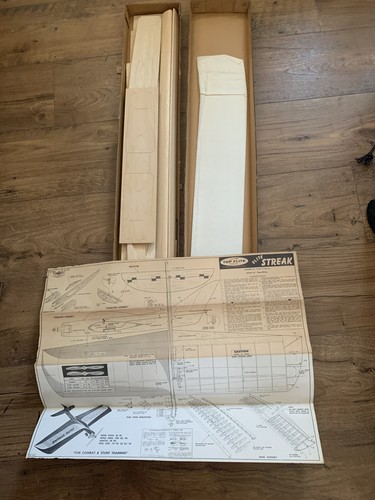 Vintage Top Flight Flite Streak C/l Combat/Stunt Model Airplane Kit New - Picture 2 of 4