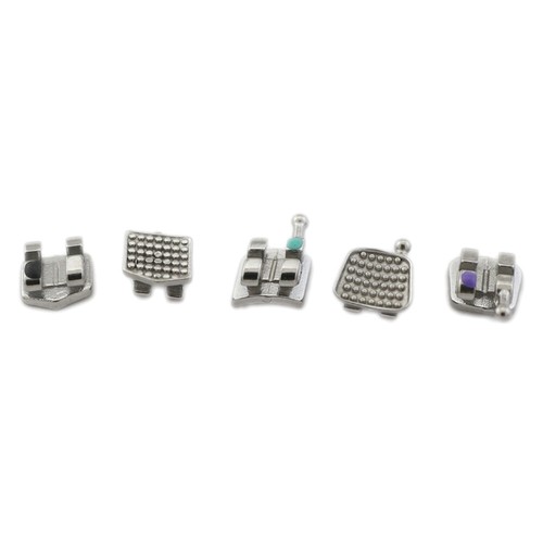 Brackets metálicos de ortodoncia dental Roth 022 ortodoncia brackets 345 gancho monobloque - Imagen 10 de 43