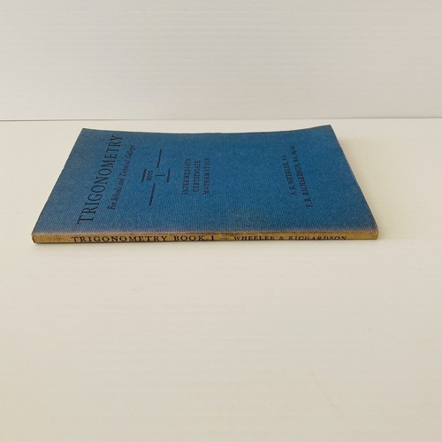 TRIGONOMETRY For Schools And Technical College Book 1 Vintage 1957 Collectable - Picture 3 of 10