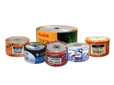 100 Branded Logo Top Blank CD-R CDR Storage Media Disc Wholesale Lot