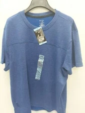 Member's Mark Men's  Blue Luxe Performance Tee T-shirt with Media Pocket Large