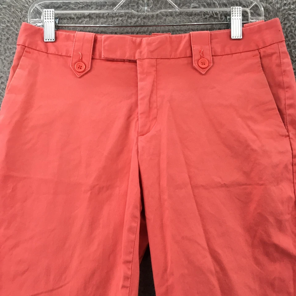 Bermudas chinas Banana Republic para mujer 4 (real 30x11) coral tiro medio cremallera Foto 2 de 4