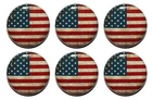 American US Flag Fridge Magnets - Clean or Vintage Style - 25mm - High Quality