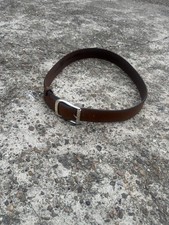 Tony Lama Tooled Leather Belt Brown Size 36 Made in USA No Buckle C41319