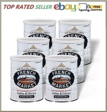 French Market Coffee Chicory Medium-Dark Roast 12oz Ground Coffee Pack of 6 11.16 per pound