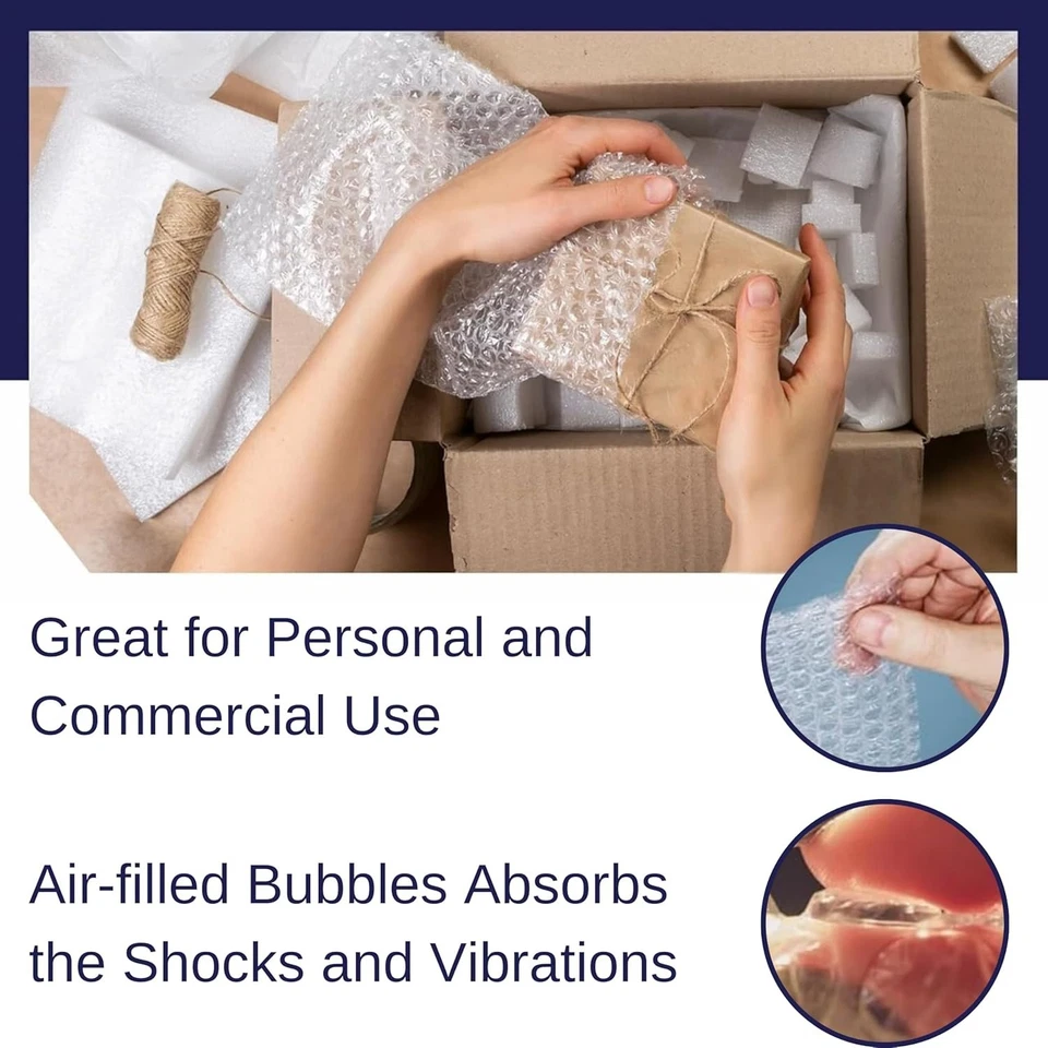 Pacron Protective Small Bubble Roll, Perforated Sheets by Every 12 - Image 4 of 4