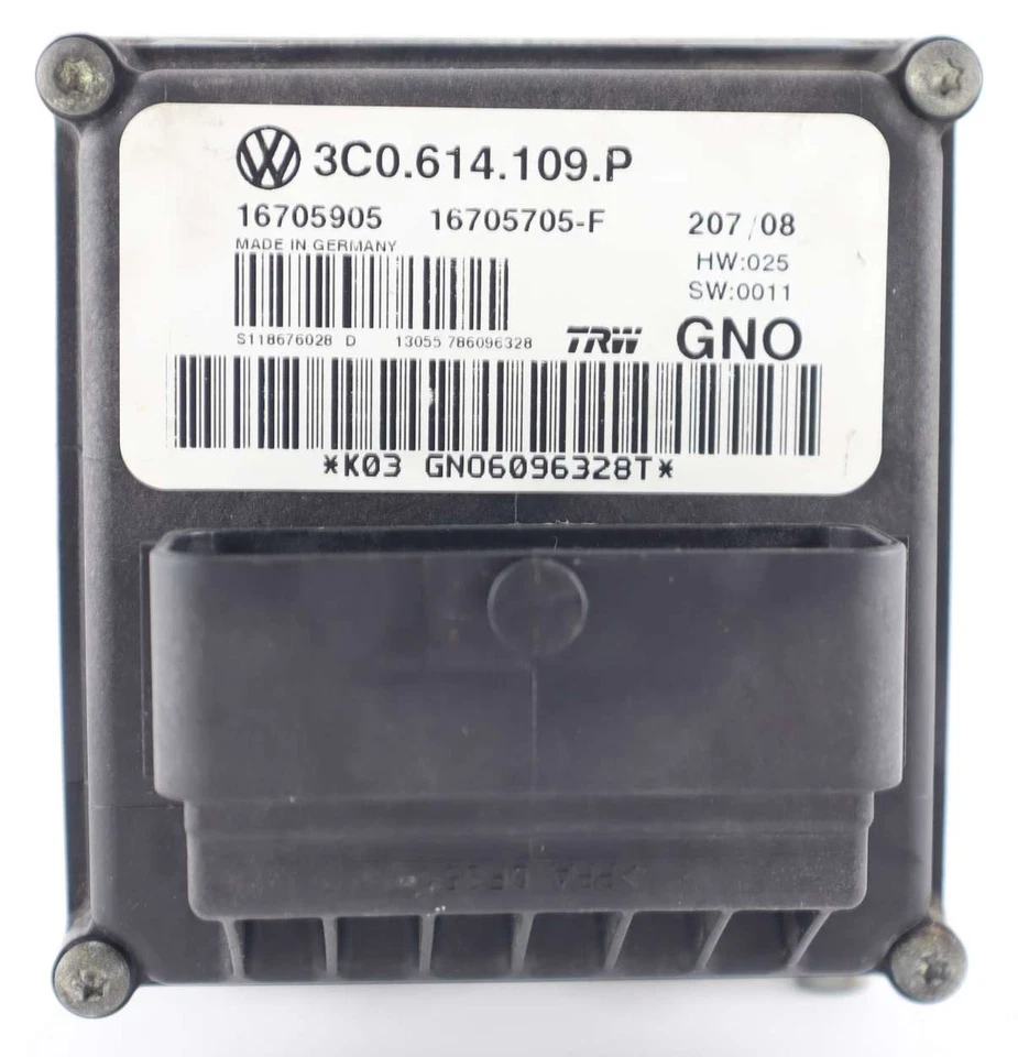 Volkswagen Passat 2009 bomba ABS controlador de freno antibloqueo 3C0 614 109 P Foto 2 de 4