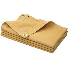 6' x 8' Foot Canvas Material Water Weather Repellant Treated Tarp Cover