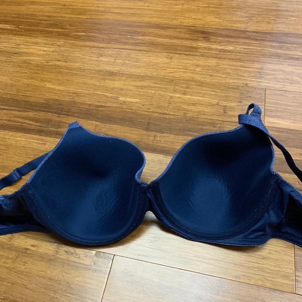 Ambrielle Everyday Full Coverage Bra Size 40C Blue Adjustable Back Closure - Image 3 of 4