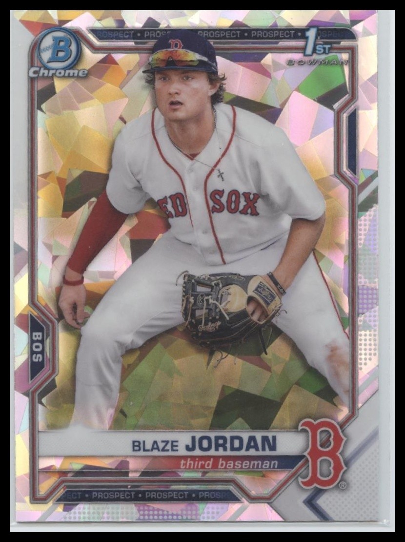 2021 Bowman #BCP-71 Blaze Jordan Chrome Prospects Atomic Refractor