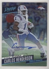 2017 Prestige Xtra Points Platinum Signatures /25 Carlos Henderson #201 Auto 0b2