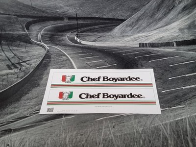 Faller AMS AURORA AFX ''Chef Boyardee Auflieger'' Satz Repro Sticker