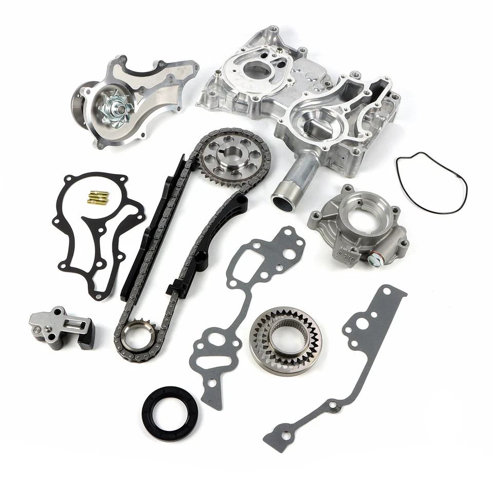 Kit de cadena de distribución para Toyota PICKUP 4RUNNER 85-95 2,4 L 22RE con bomba de agua de aceite de riel Foto 2 de 4