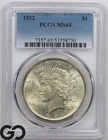 1922 Peace Dollar PCGS MS 65 ** Blast White Premium Quality Blazer!