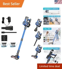 Lightweight Cordless Vacuum Cleaner - Effortless Hair & Dust Removal, 200W Power