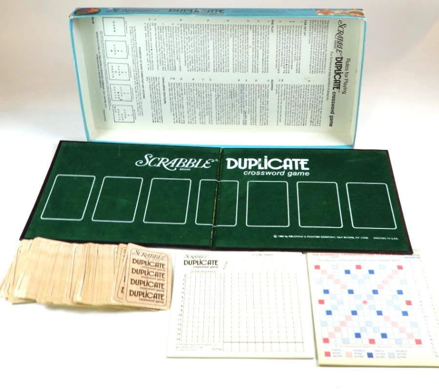 VTG 1982 Scrabble Brand Duplicate Crossword Game by Selchow & Righter-Preowned - Image 3 of 4