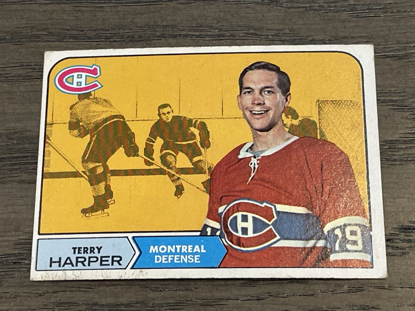 1968-69 Topps Terry Harper #57 Montreal Canadiens