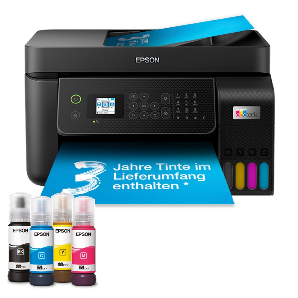 Epson Drucker EcoTank ET-4800, 4-in-1 Multifunktionsgerät WLAN