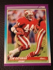 1990 Score Football - #188 Tom Rathman - San Francisco 49ers 