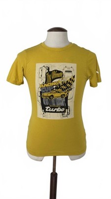 Puma Porsche Racing Graphic T-Shirt Gelb XS Baumwolle Tee Motorsport