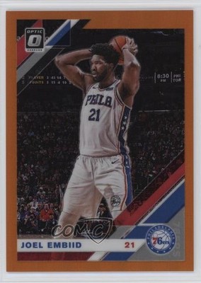 2019-20 Panini Donruss Optic Orange Prizm 179/199 Joel Embiid #95 02v3